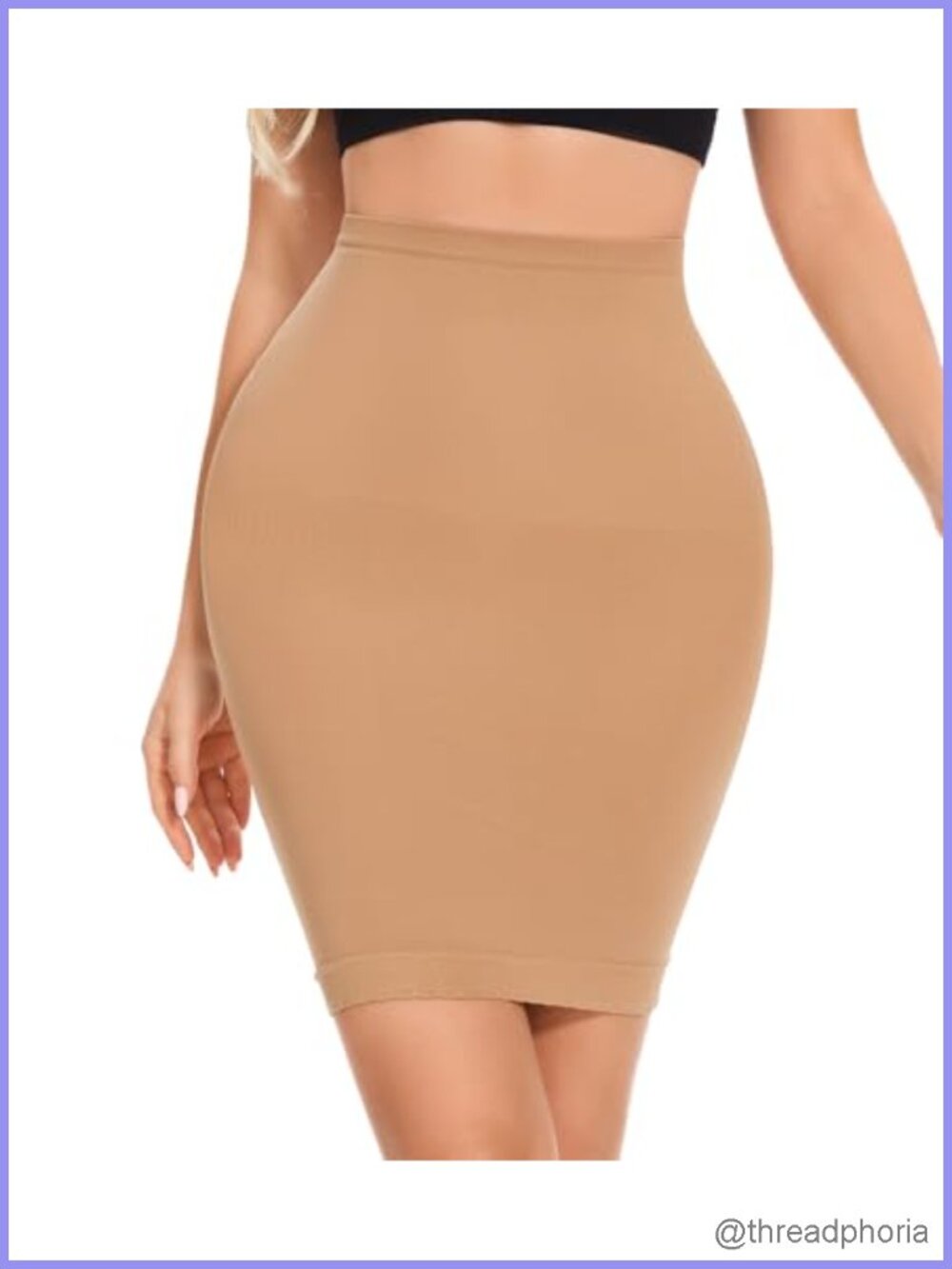 Shapewear Half Slip Tummy Control Seamless Nylon Under Dress Slimming